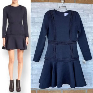 PROSE & POETRY "Billy" Flounce Fit and Flare Mini Ruffle tiered dress XS